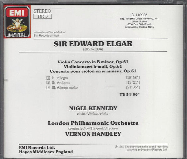 Violin Concerto (CD) | Near Mint (NM) Near Mint (NM) - CLASSICAL / USED *NEAR MINT-*