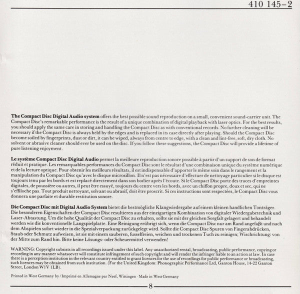 Pines Of Rome • Fountains Of Rome • Feste Romane (CD) | Near Mint (NM) Near Mint (NM) - CLASSICAL / USED *NEAR MINT-*