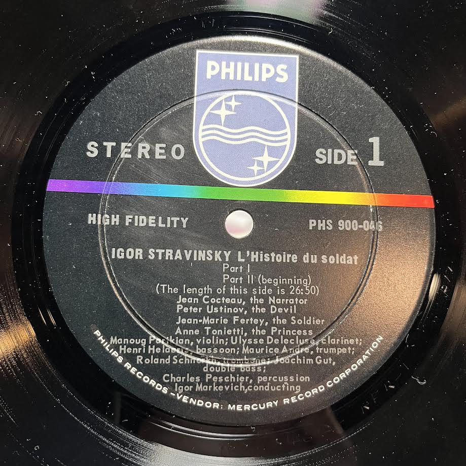 L'Histoire Du Soldat (VINYL) | Near Mint- (NM-) Excellent (EX) - CLASSICAL / USED *NEAR MINT-*