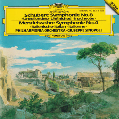 Schubert: Symphony No.8 "Unfinished" / Mendelssohn: Symphony No.4 "Italian" (CD) | Near Mint (NM) Near Mint (NM) - CLASSICAL / USED *NEAR MINT-*
