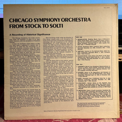 Chicago Symphony Orchestra - From Stock To Solti - A Recording Of Historical Significance | Near Mint (NM) Excellent (EX) - CLASSICAL / USED *NEAR MINT-*