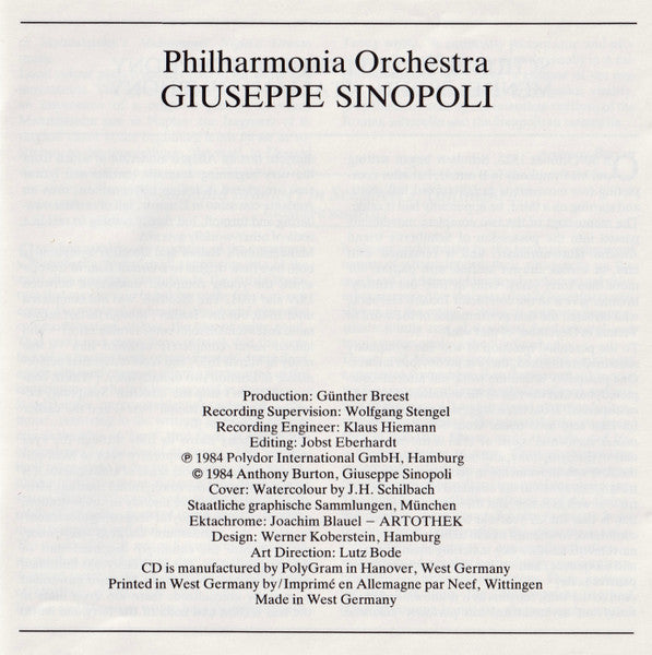 Schubert: Symphony No.8 "Unfinished" / Mendelssohn: Symphony No.4 "Italian" (CD) | Near Mint (NM) Near Mint (NM) - CLASSICAL / USED *NEAR MINT-*