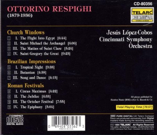 Church Windows • Brazilian Impressions • Roman Festivals (CD) | Near Mint (NM) Near Mint (NM) - CLASSICAL / USED *NEAR MINT-*