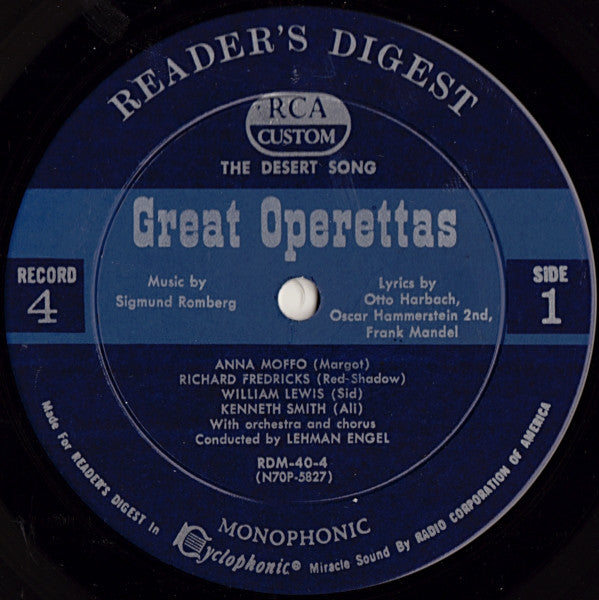 Various - Treasury Of Great Operettas | Near Mint (NM) Very Good (VG) - CLASSICAL / USED *NEAR MINT/BOX*