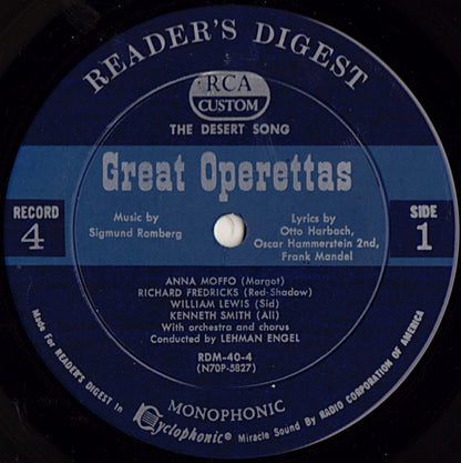 Various - Treasury Of Great Operettas | Near Mint (NM) Very Good (VG) - CLASSICAL / USED *NEAR MINT/BOX*