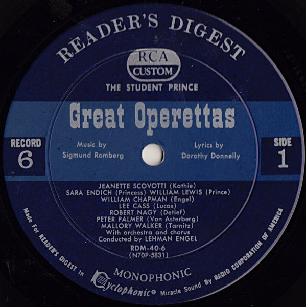 Various - Treasury Of Great Operettas | Near Mint (NM) Very Good (VG) - CLASSICAL / USED *NEAR MINT/BOX*