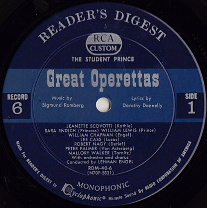 Various - Treasury Of Great Operettas | Near Mint (NM) Very Good (VG) - CLASSICAL / USED *NEAR MINT/BOX*