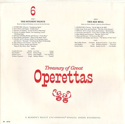 Various - Treasury Of Great Operettas | Near Mint (NM) Very Good (VG) - CLASSICAL / USED *NEAR MINT/BOX*