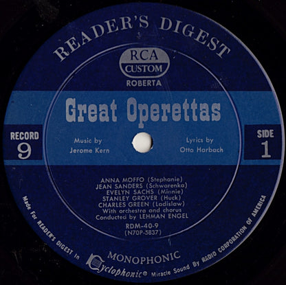 Various - Treasury Of Great Operettas | Near Mint (NM) Very Good (VG) - CLASSICAL / USED *NEAR MINT/BOX*