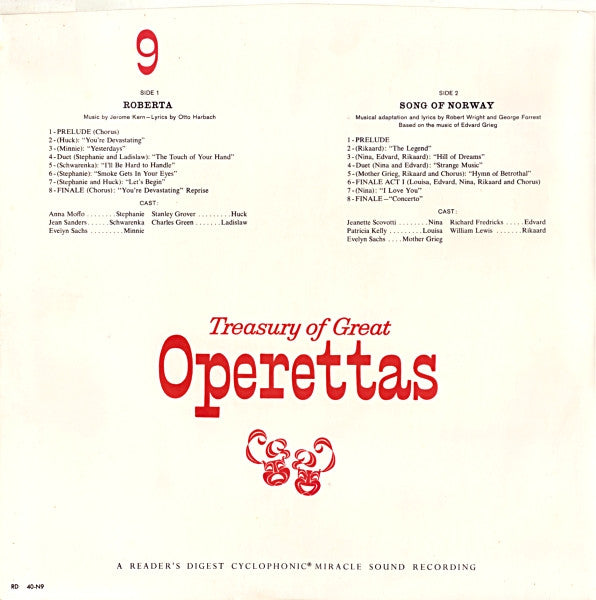 Various - Treasury Of Great Operettas | Near Mint (NM) Very Good (VG) - CLASSICAL / USED *NEAR MINT/BOX*