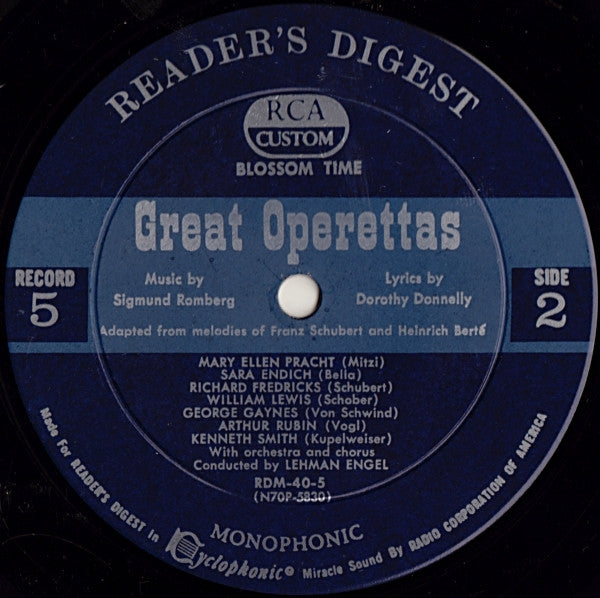 Various - Treasury Of Great Operettas | Near Mint (NM) Very Good (VG) - CLASSICAL / USED *NEAR MINT/BOX*