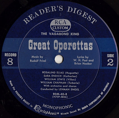 Various - Treasury Of Great Operettas | Near Mint (NM) Very Good (VG) - CLASSICAL / USED *NEAR MINT/BOX*