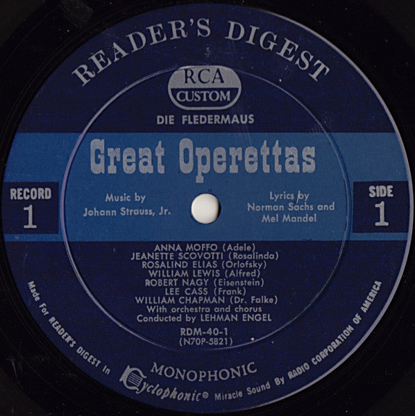 Various - Treasury Of Great Operettas | Near Mint (NM) Very Good (VG) - CLASSICAL / USED *NEAR MINT/BOX*
