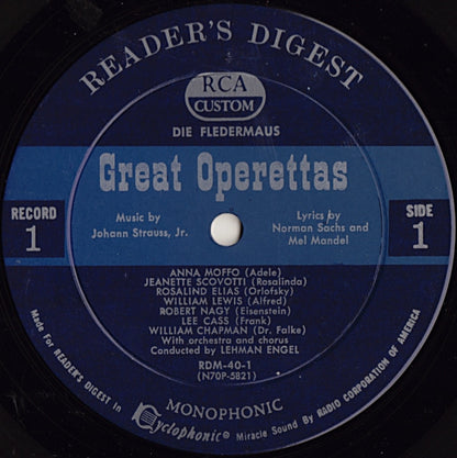Various - Treasury Of Great Operettas | Near Mint (NM) Very Good (VG) - CLASSICAL / USED *NEAR MINT/BOX*