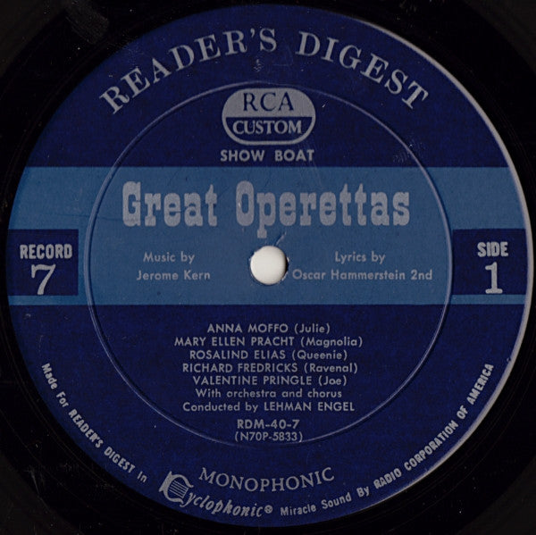 Various - Treasury Of Great Operettas | Near Mint (NM) Very Good (VG) - CLASSICAL / USED *NEAR MINT/BOX*