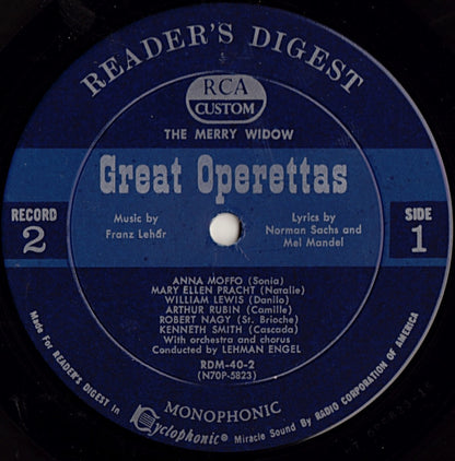 Various - Treasury Of Great Operettas | Near Mint (NM) Very Good (VG) - CLASSICAL / USED *NEAR MINT/BOX*