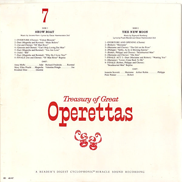 Various - Treasury Of Great Operettas | Near Mint (NM) Very Good (VG) - CLASSICAL / USED *NEAR MINT/BOX*
