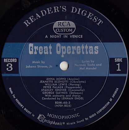 Various - Treasury Of Great Operettas | Near Mint (NM) Very Good (VG) - CLASSICAL / USED *NEAR MINT/BOX*