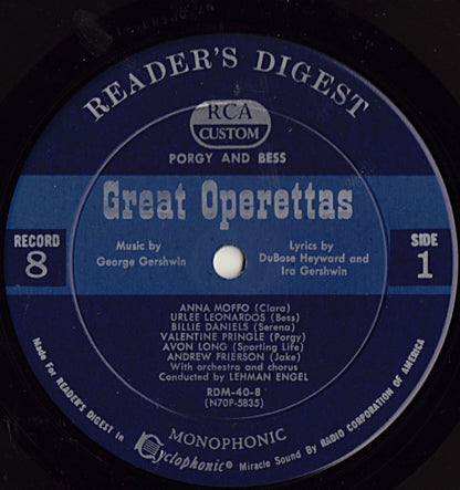 Various - Treasury Of Great Operettas | Near Mint (NM) Very Good (VG) - CLASSICAL / USED *NEAR MINT/BOX*