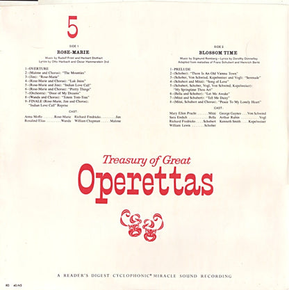 Various - Treasury Of Great Operettas | Near Mint (NM) Very Good (VG) - CLASSICAL / USED *NEAR MINT/BOX*