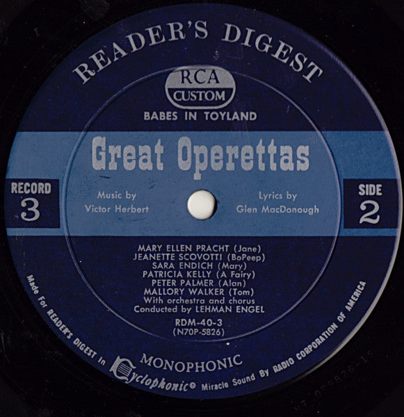 Various - Treasury Of Great Operettas | Near Mint (NM) Very Good (VG) - CLASSICAL / USED *NEAR MINT/BOX*
