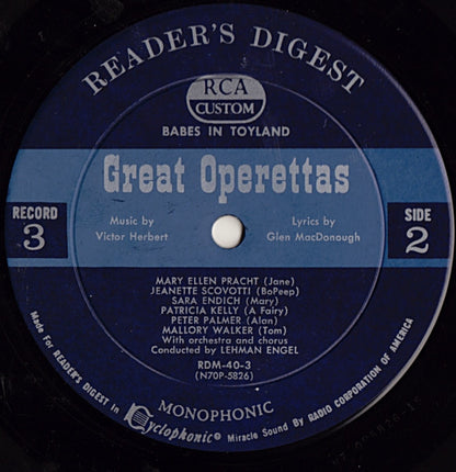 Various - Treasury Of Great Operettas | Near Mint (NM) Very Good (VG) - CLASSICAL / USED *NEAR MINT/BOX*