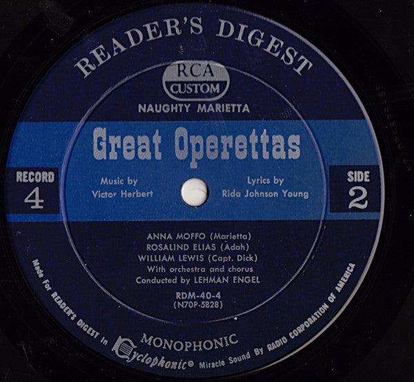 Various - Treasury Of Great Operettas | Near Mint (NM) Very Good (VG) - CLASSICAL / USED *NEAR MINT/BOX*