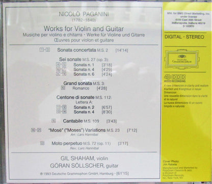 Paganini For Two (CD) | Near Mint (NM) Near Mint (NM) - CLASSICAL / USED *NEAR MINT/CD*