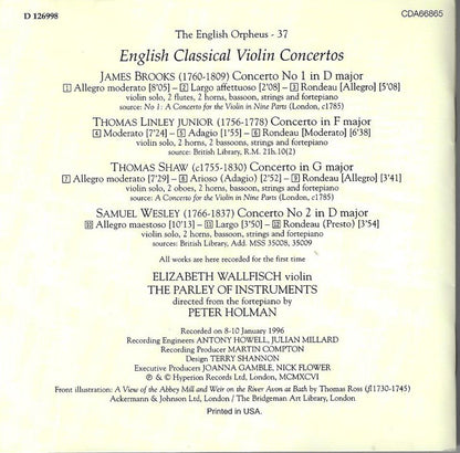 English Classical Violin Concertos (CD) | Near Mint (NM) Near Mint (NM) - CLASSICAL / USED *NEAR MINT/CD*