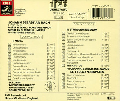 Mass In B Minor (2xCD) | Near Mint (NM or M-) Near Mint (NM or M-) - CLASSICAL / USED *NEAR MINT*