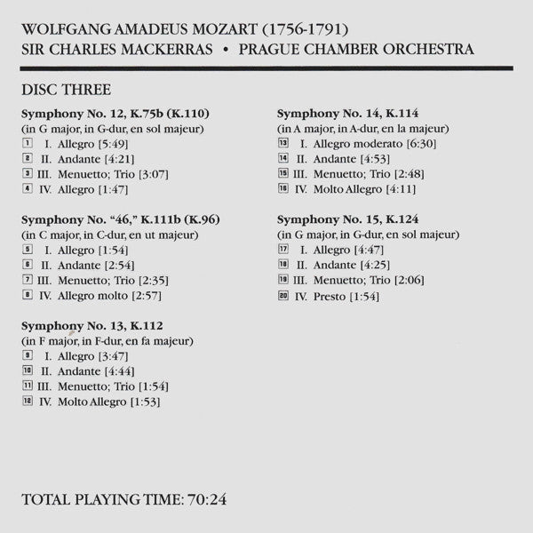 Wolfgang Amadeus Mozart - The Symphonies (10x CD Telarc ‎– CD 80729) | USED Near Mint (NM or M-) Near Mint (NM) - CLASSICAL / USED *NEAR MINT*