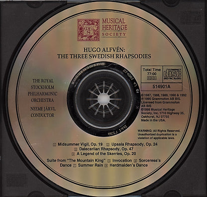 The Three Swedish Rhapsodies | Near Mint (NM or M-) Near Mint (NM or M-) - CLASSICAL / USED *NEAR MINT*