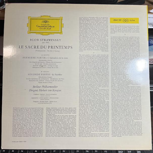 Le Sacre Du Printemps (VINYL) | - CLASSICAL / USED *NEAR MINT*