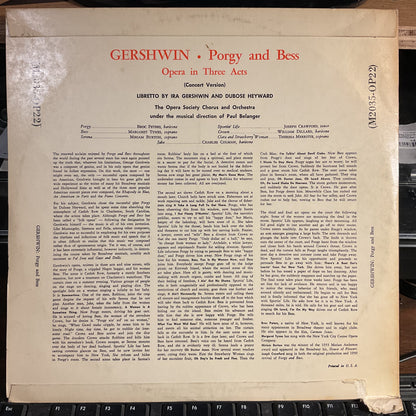 Porgy And Bess (VINYL) | Near Mint (NM) Very Good Plus (VG+) - CLASSICAL / USED *NEAR MINT*