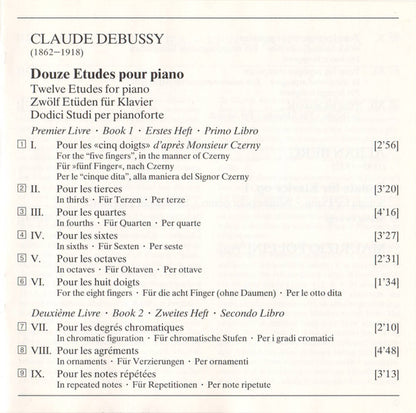 Debussy: 12 Etudes / Berg: Sonate Op. 1 (CD) | Near Mint (NM) Near Mint (NM or M-) - CLASSICAL / USED *NEAR MINT*