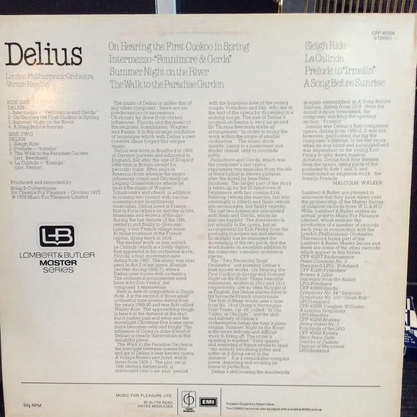 Orchestral Works (VINYL) | Near Mint (NM or M-) Near Mint (NM or M-) - CLASSICAL / USED *NEAR MINT*