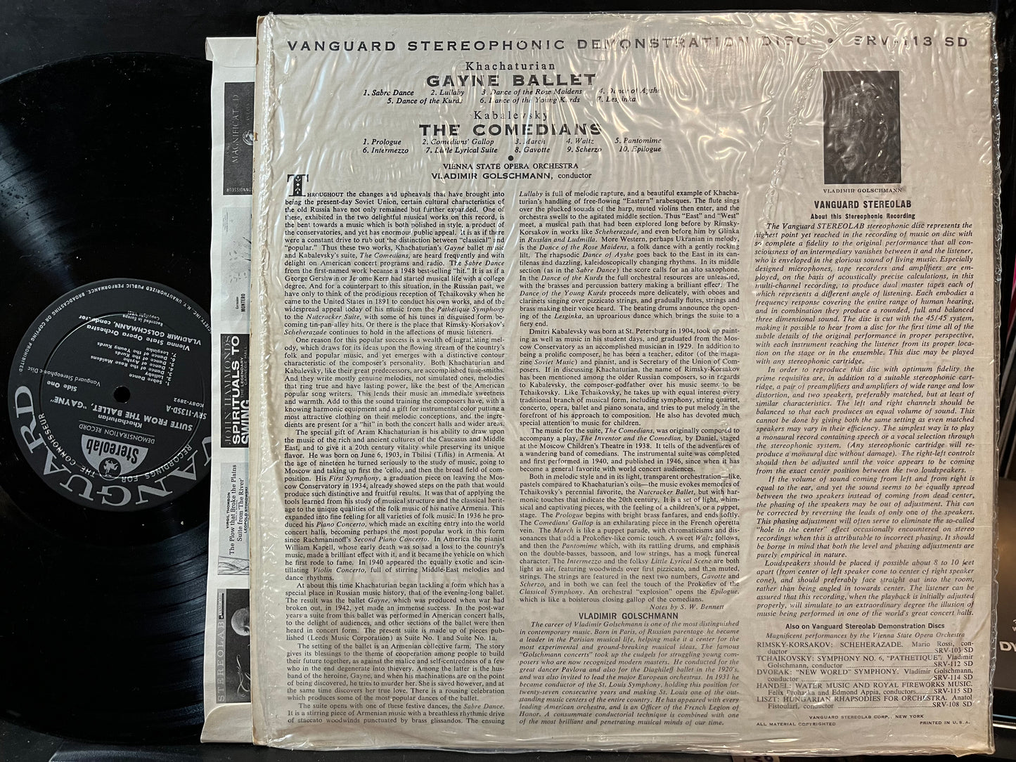 Aram Khatchaturian - Suite From Gayne / Suite, The Comedians (VINYL) | Near Mint (NM) Near Mint (NM) - CLASSICAL / USED *NEAR MINT*