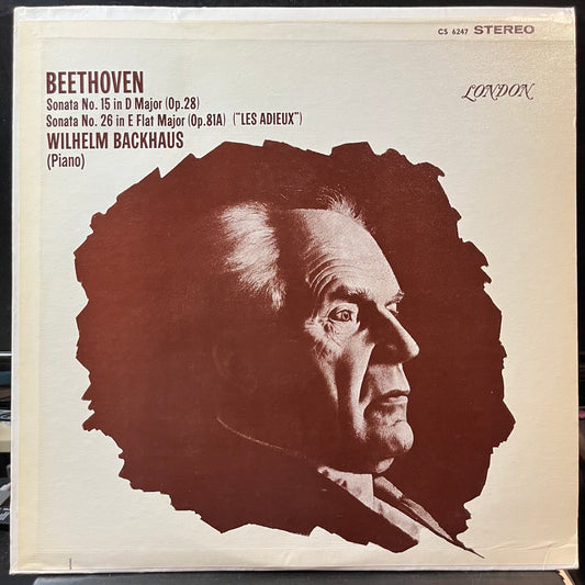 Ludwig van Beethoven, Wilhelm Backhaus - Beethoven: Sonata No. 15 and 26. Wilhelm Backhaus, Piano (VINYL LP LONDON CS 6247 1962) | Near Mint (NM or M-) Near Mint (NM) - CLASSICAL / USED *NEAR MINT*