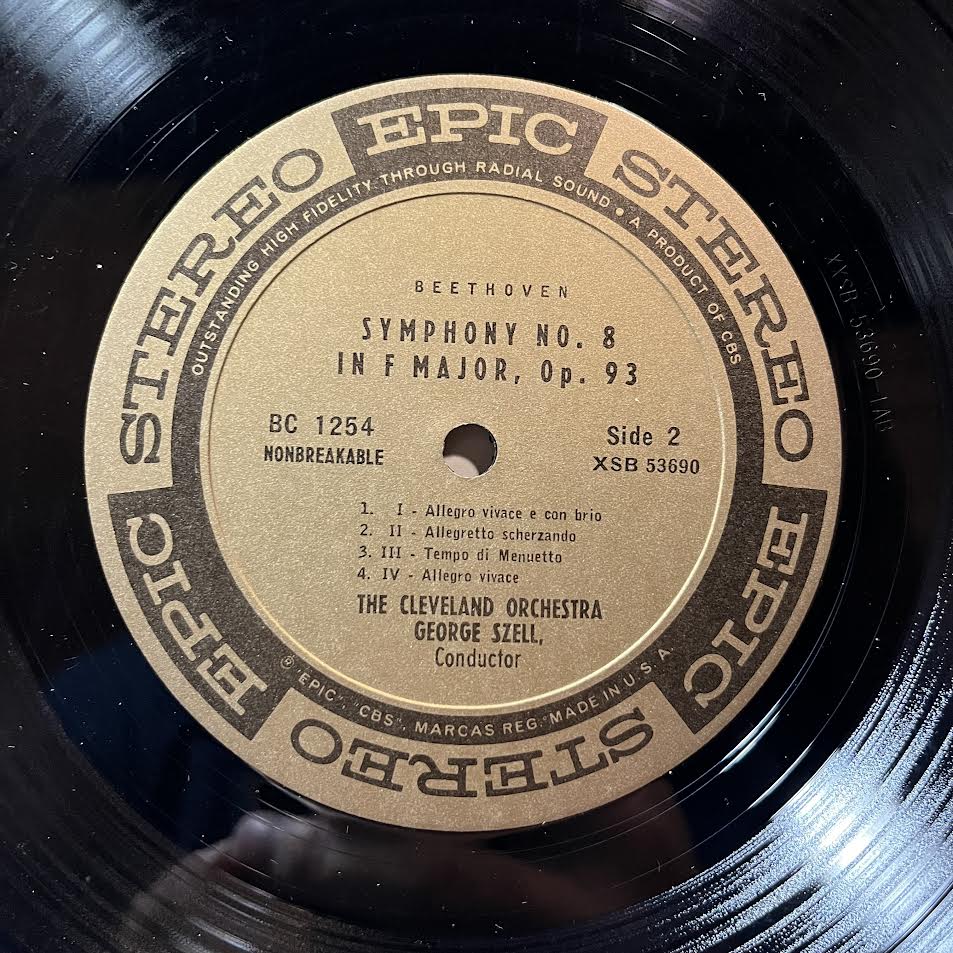 Symphony No.4 In D Minor, Op.120 / Symphony No.8 In F Major, Op.93 (VINYL) | Near Mint (NM) Excellent+ (EX+) - CLASSICAL / USED *NEAR MINT*