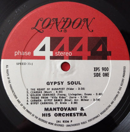 Mantovani And His Orchestra - Gypsy Soul | Near Mint (NM) Near Mint (NM) - CLASSICAL / USED *NEAR MINT*