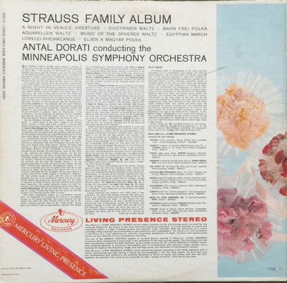 Strauss Family Album (VINYL) | Near Mint (NM or M-) Excellent (EX) - CLASSICAL / USED *NEAR MINT*