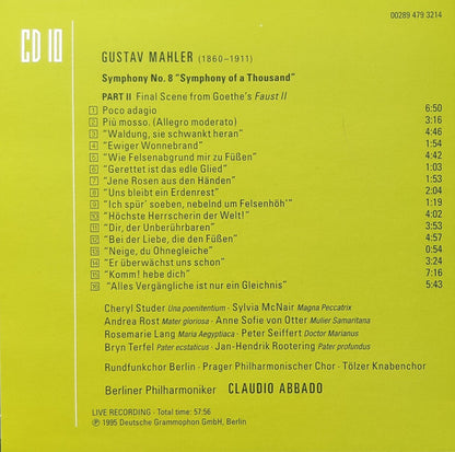 Gustav Mahler - Mahler - Abbado (CD BOXSET Deutsche Grammophon ‎– 00289 479 3204, Deutsche Grammophon ‎– 479 3204, Universal ‎– 479 3204) | NEW Near Mint (NM) Near Mint (NM) - CLASSICAL / USED *NEAR MINT*