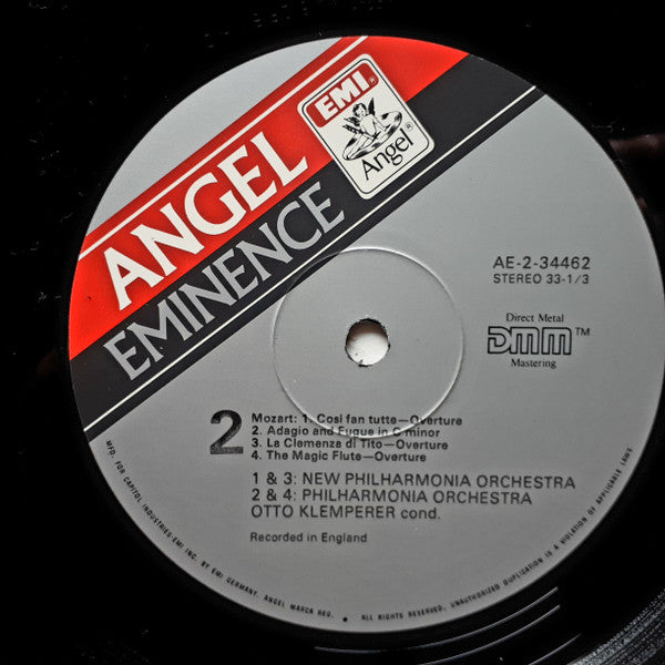 Wolfgang Amadeus Mozart - Six Overtures / Masonic Funeral Music / Adagio And Fuge In C Minor (vinyl) | Near Mint (NM) Near Mint (NM) - CLASSICAL / USED *NEAR MINT*