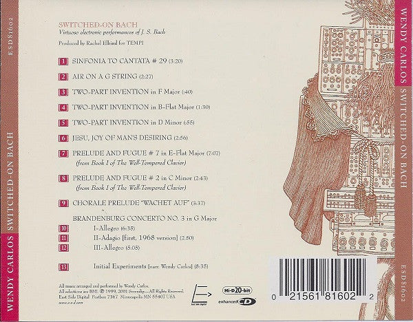 Switched-On Bach (CD) | Near Mint (NM) Excellent+ (EX+) - CLASSICAL / USED *NEAR MINT*