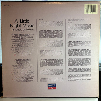 A Little Night Music, The Magic Of Mozart (VINYL) | Near Mint (NM or M-) Very Good Plus (VG+) - CLASSICAL / USED *NEAR MINT*