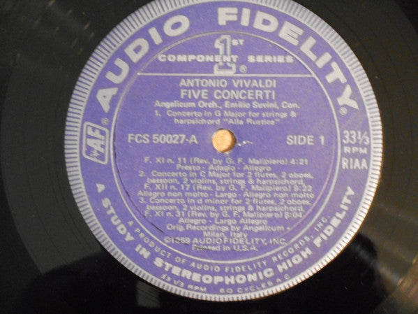 Antonio Vivaldi - Five Concerti | Near Mint (NM) Excellent (EX) - CLASSICAL / USED *NEAR MINT*