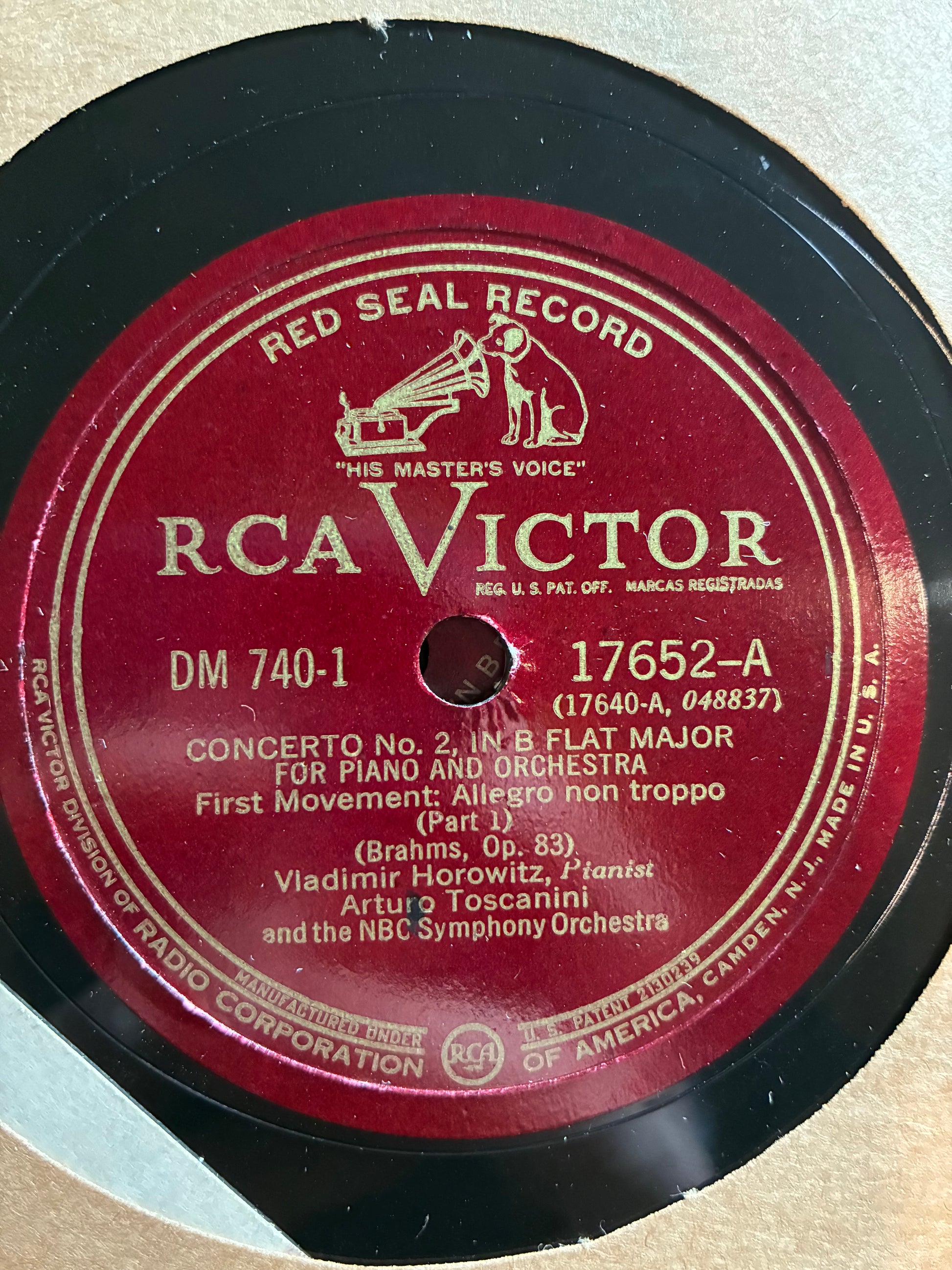 Concerto No. 2, In B Flat Major For Piano And Orchestra, Op. 83 (6x SHELLAC *78RPM*) | Near Mint (NM or M-) Very Good Plus (VG+) - CLASSICAL / USED *NEAR MINT*