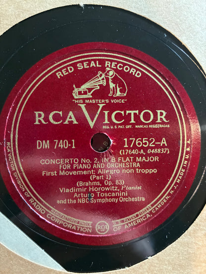 Concerto No. 2, In B Flat Major For Piano And Orchestra, Op. 83 (6x SHELLAC *78RPM*) | Near Mint (NM or M-) Very Good Plus (VG+) - CLASSICAL / USED *NEAR MINT*