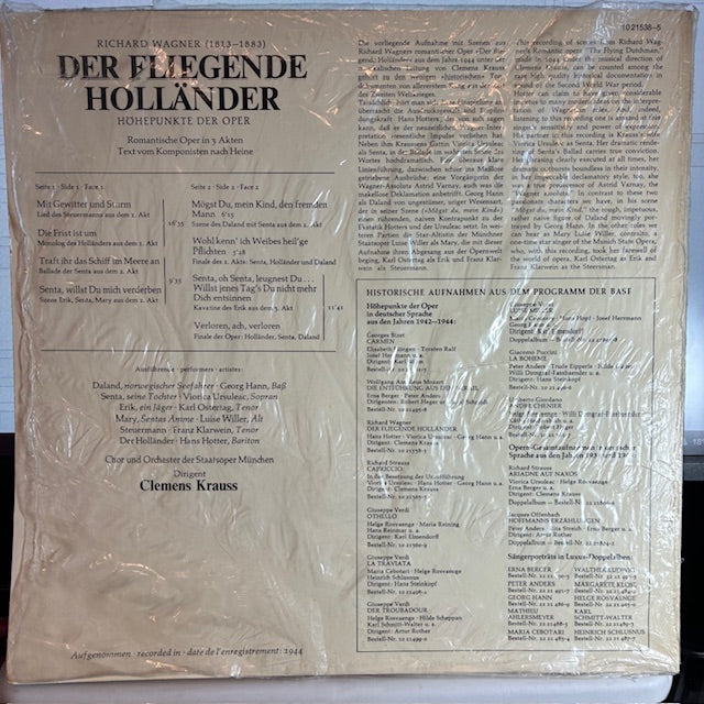 Der Fliegende Hollander - Höhepunkte Der Oper (VINYL) | Near Mint (NM or M-) Near Mint (NM or M-) - CLASSICAL / USED *NEAR MINT*