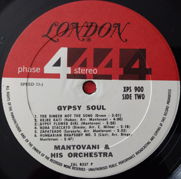 Mantovani And His Orchestra - Gypsy Soul | Near Mint (NM) Near Mint (NM) - CLASSICAL / USED *NEAR MINT*